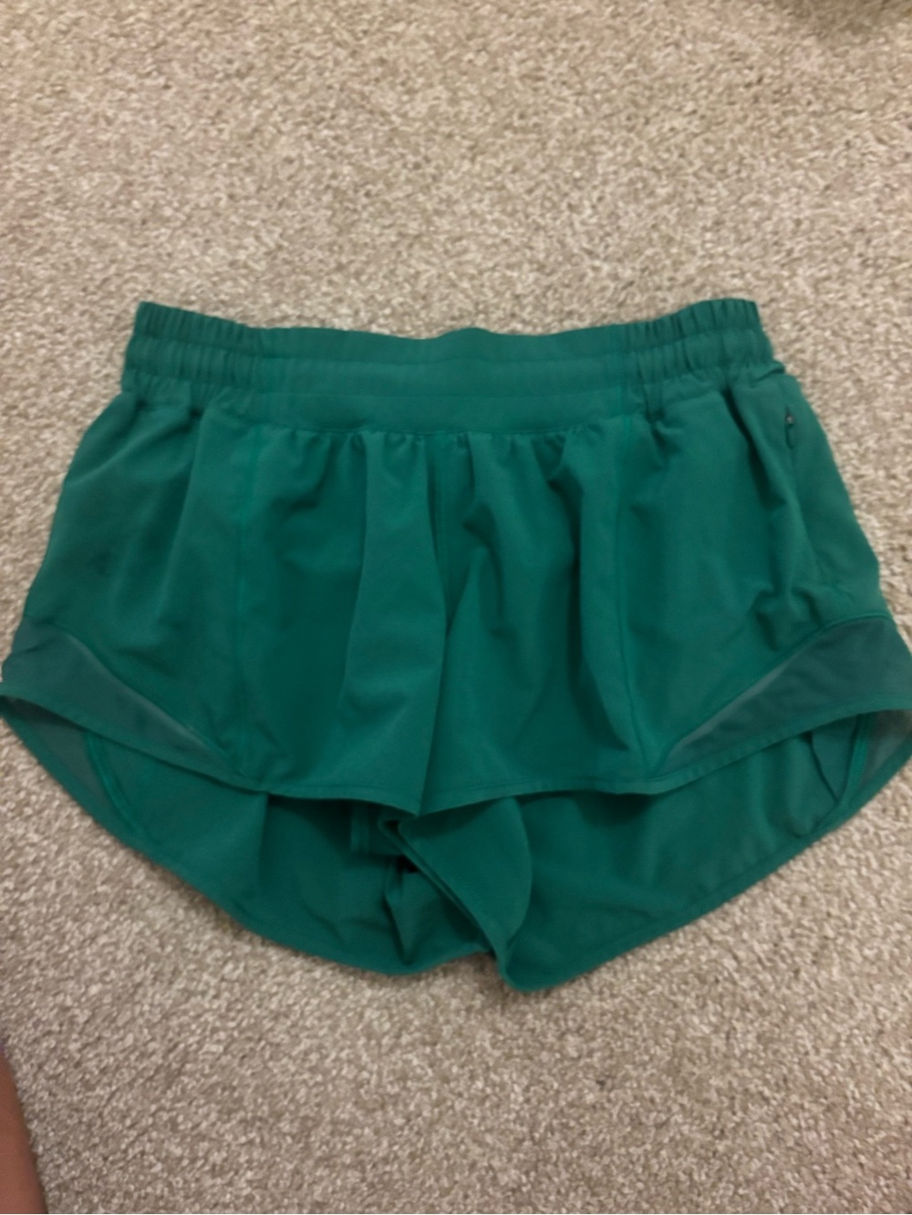 Women's Active Layered Teal Shorts
